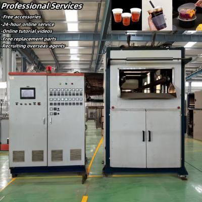 China Fully Automatic Thermoforming Machine for Shaved Ice Cups Plastic Cup Making Machine for sale