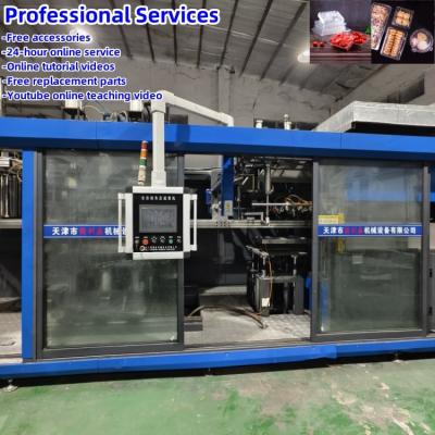 China Fully automatic fast food box thermoforming machine for sale