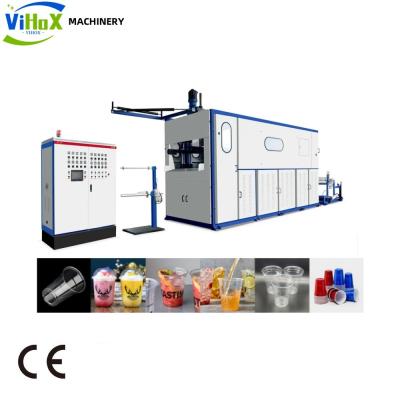 China 11KW Heating Power Fully Automatic Disposable Plastic Cup Manufacturing Machine with Free After-sales Lifetime Service for sale