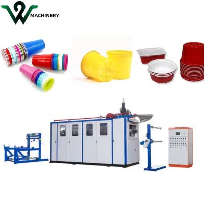 China 11KW Heating Power Fully Automatic Plastic Flower Pot Making Machine for Plastic Cup Box and Cake Production for sale