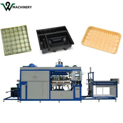 China Automatic Plastic Vacuum Forming Machines Coffee Cup Lid Making Machine for sale