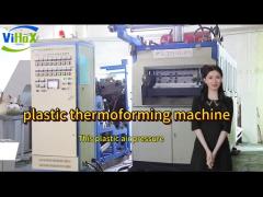 High production and high efficiency plastic thermoforming machine