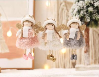 China New Fabric Christmas Tree Decoration Angel Ornaments Party Supplies for sale