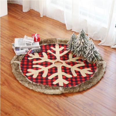 China Elegant Red Christamas Tree Decoration Christmas Tree Skirt for sale