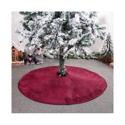 China Fabric Christmas Tree Skirt Red Carpet for sale