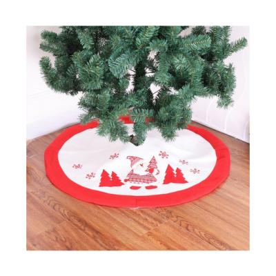 China Indoor Polyester Customized Waist Decoration Christmas Tree Skirt for sale