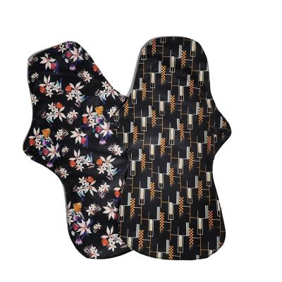 China Breathable Removable Washable Low Price Reusable OEM Cloth Sanitary Pads Bamboo for sale