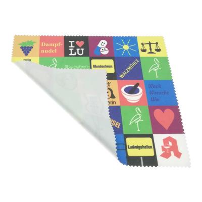 China Cute Sustainably Printing Glass Microfiber Cleaning Cloth for sale