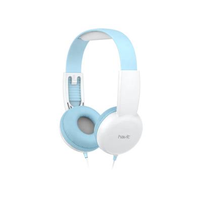 China H211D Havit Super Headband Kids Sound Safe Bass Stereo Pc Light Up Headphones Wired Headband Earphone For Kids for sale