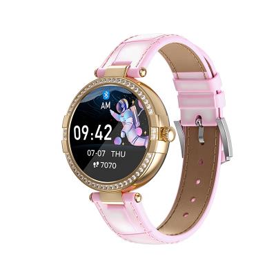 China M9015 Havit Touch Screen Temperature Testing Smartwatch Round Screen Ladies Women Ip68 Smart Watch With Heart Rate Blood Pressure Monitor for sale