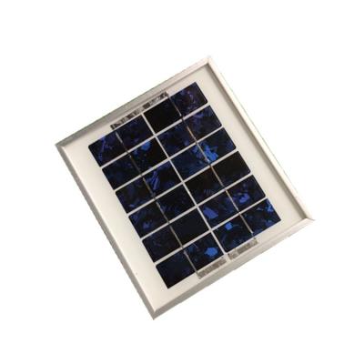 China Premium Quality Solar 6v 3w Long Life Lighting System Small Monocrystalline Solar Panels for sale