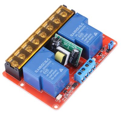 China 2 Channel Relay Module 30A DC 5V Trigger Control Relay Module Relay Switch Panel AC 100V-250V 30A for sale