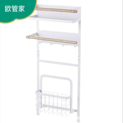 China Multifunctional 3-Layer Sustainable Magnetic Washing Machine Side Rack Saves Space for sale