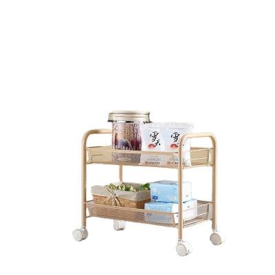 China OGJ New Design Durable Metal Mess Rolling Cart Stainless Steel Kitchen Cart for sale