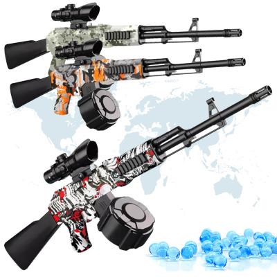 China 2023 Automatic Toy Gun Rechargeable AKM 47 Water Gel Ball Continuous Firing Blaster with Bead Gel Blaster Toy Guns for sale