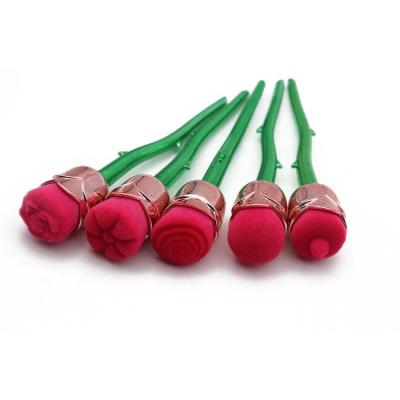 China Rose Flower Shaped Makeup Brush Smudge Brush Set Nylon Multifunctional Makeup Brush Set Makeup Tool for sale