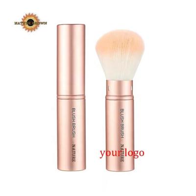 China Portable Luxe Smudge Brush With Cover Telescopic Vegan Organic Custom High Quality Private Label Single Makeup Brushes for sale