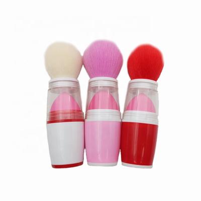 China New Fashion Makeup Brush Sponge Brush Sponge Combination Tool Concealer Base Blush Makeup Brush for sale