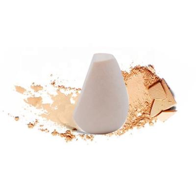 China Professional Fashion Bevel Sponge Swan Flocking Cosmetic Makeup Powder Puff Sponge for sale