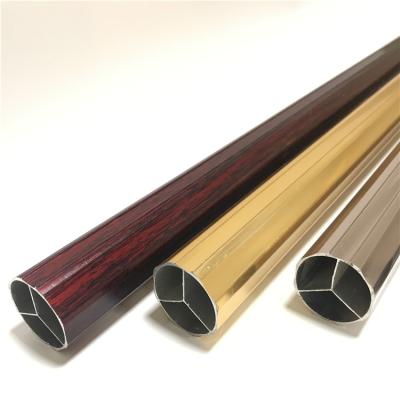 China Round Aluminum Aluminum Aluminum Profiles Curved Curve Rod Pole Pipe Tube For Curtain Curtains 22-G-34 for sale