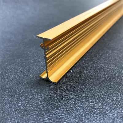 China Luxury High Quality Custom Made Double Curtain Morden Aluminum Alloy Rod Guide Rail In Profile for sale