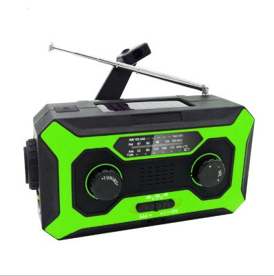 China LCD show small portable FM/AM Sun FM radio time NOAA radio promotion hand-cranked rechargeable for sale