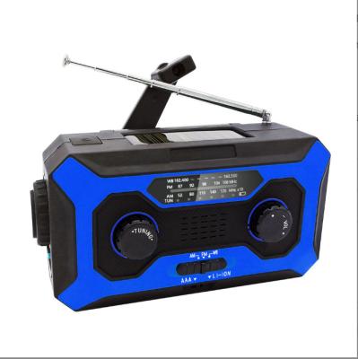 China Waterproof rechargeable handheld portable radio machine lcd display fm multis bands frequency solar radio for sale