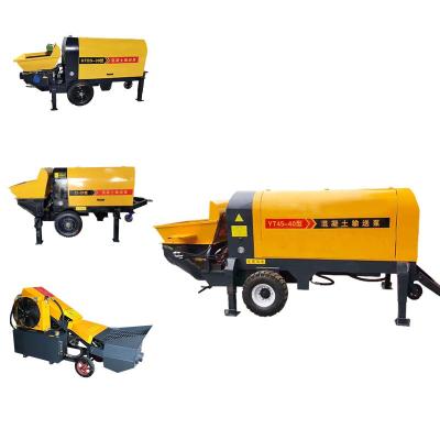 China 15KW concrete pump, portable inclined diesel concrete pump, electric concrete pump for sale