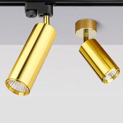 China Double track light4000K Residential Modern COB LED Spotlight Ceiling Light for Gallery Corridor Cabinet Vanity Fixture for sale