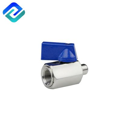 China General 304 Stainless Steel Thread Mini Ball Valve Price Manufacturer for sale