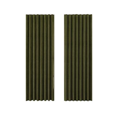 China Blackout Quality Low Price High Efficiency Fabric Grommet Blackout Velvet Curtain Ready Made Curtain for sale