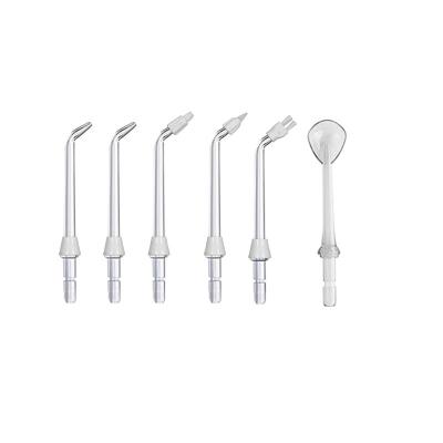 China Portable Oral Water Flosser Accessories Jet Transparent ABS Material for sale