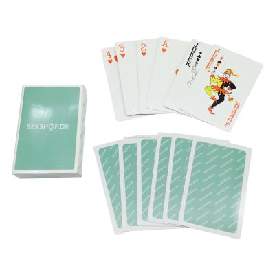 China Custom Printing Green Paper / Plastic Poker Game Cod Cards for sale