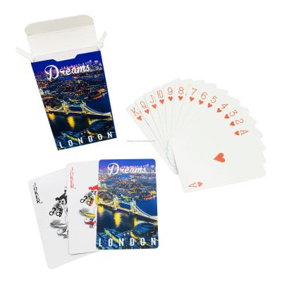 China Customized Paper / Paper Plastic Playing Card With Company Logo for sale