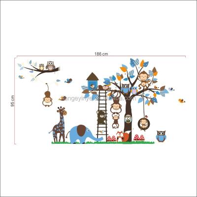 China Heat promotion cartoon theme wall sticker strechable decoration for sale