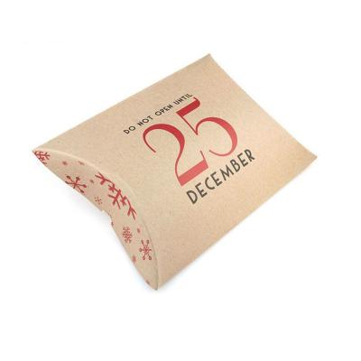 China Recycled Materials Customized Full Colors Printing Paper Pillow Box Packaging for sale