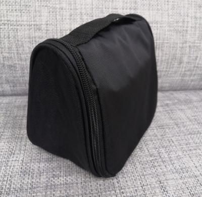 China Black Nylon Transparent Custom Cases Small Logo Wholesale Polyester Storage Cute Rose Zipper Cosmetic Bag for sale