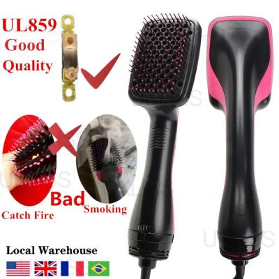 China Household salon profsional hair dryer sweep hot air comb one step home hair dryer straightener for sale