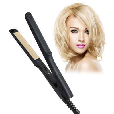 China Hotel Factory Supply Cheap Mini Cute Portable Electric Fat Iron Hair Straightener For Travel for sale