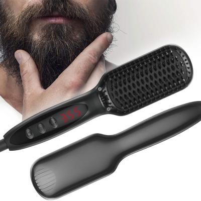 China Household Hair Styler Men's Beard and Mustache Hair Curling Iron Straightener Electric Multifunctional Professional Quick Brush and Comb for sale