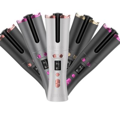 China New Arrival Portable Rechargeable Automatic Ceramic Ionic Ceramic Cordless Hair Curler Hair Curler USB Hair Curler for sale