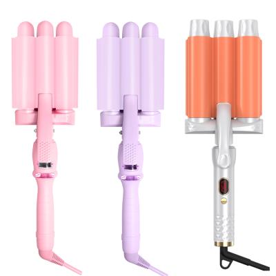 China Hotel 4 in 1 Hair Crimper Hair Straightener Curling Iron with Interchangeable Ceramic Flat Iron 4 Flat Volumizing Hair Crimper for sale