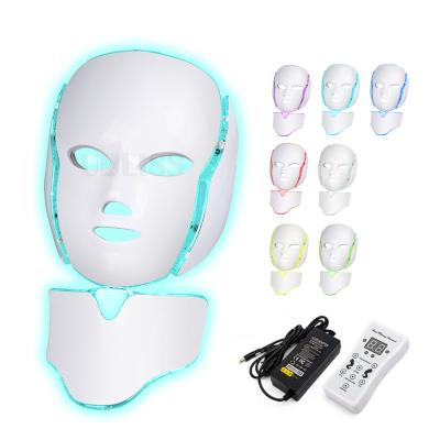 China Green Pink Blue Red Purple Photon Blood Vessel Removal Light Therapy Skin Rejuvenation Facial Skin Care 7 Color Led Face Mask for sale