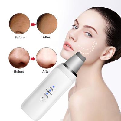 China Wholesale 2020 Ultrasonic Face Cleaner Professional DEEP CLEANING Hand Hold Professional CE RoHs Approved Microcurrent Ultrasonic Skin Scrubber for sale