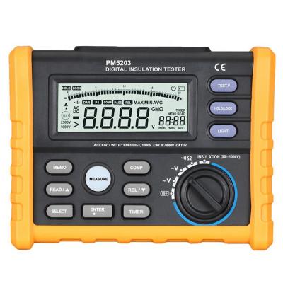 China BOSTEK MS5203 with Analog Display Insulation Resistance Tester Megger 10G Electrical Multimeter 1000v Digital and MS5203 Ohm for sale