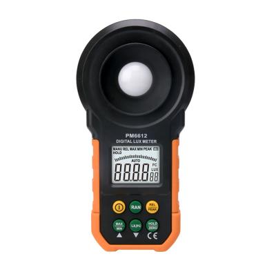 China Lumen Meter PM6612 Digital Light Meter 0~200000 Lux Meter Photography Handheld Illuminance Tester For LED for sale