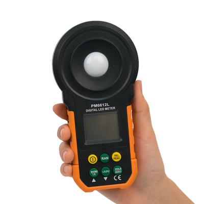 China BOSTEK PM6612L Digital Light Tester Lux Meter Handheld Illuminometer LED Light Intensity Tester Lumen Meter 200000lux for sale