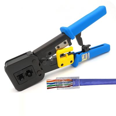 China Multi Function Crimping Network Tools Pliers Cat5 Cat6 German EZ Pass Through Crimp Tool for sale