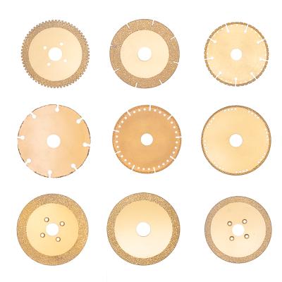 China Dry / Wet Cutting Cemented Carbide Fast Cutting Vacuum Brazed Diamond Saw Blade for sale