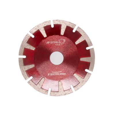 China 75CR1/65Mn Hot Pressed Dry Cutting Segment 125mm Diamond Saw Blade For Granite for sale